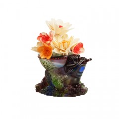 EB Lazurite Toad Vase - Prosperity